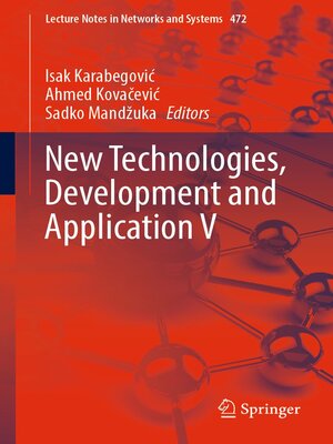 cover image of New Technologies, Development and Application V